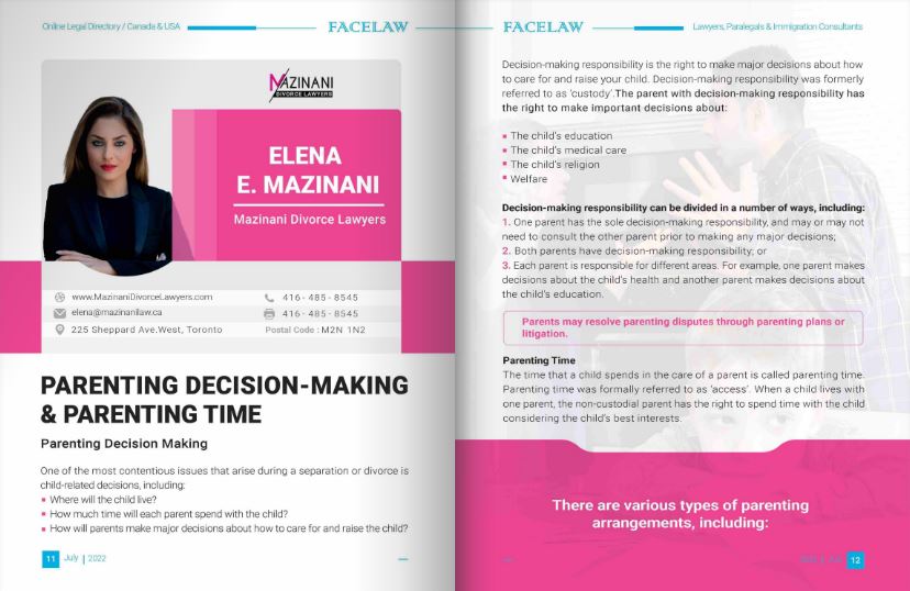Parenting Decision-Making and Parenting Time