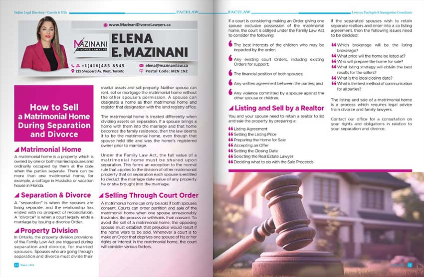 How to sell a Matrimonial Home During Separation and Divorce